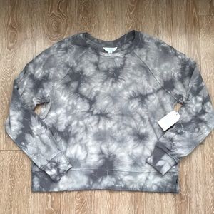 New! Time & Tru gray tie dye sweatshirt, small